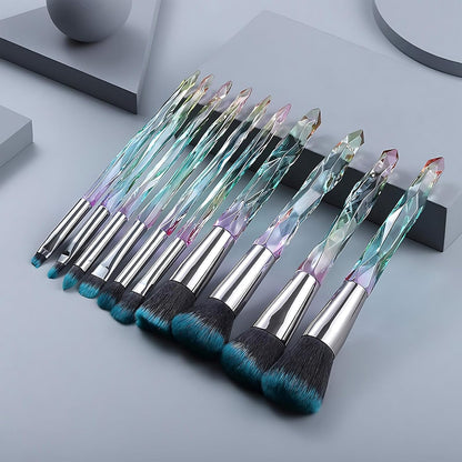 Makeup Brushes Set, 10PCS Crystal Makeup Brushes