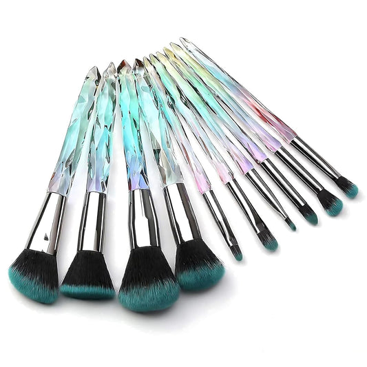 Makeup Brushes Set, 10PCS Crystal Makeup Brushes